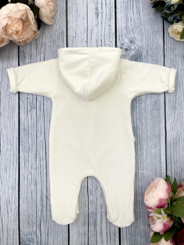 257. Комбинезон с капюшоном, 80 % хлопок, 20% ПЭ велюр с кулиркой